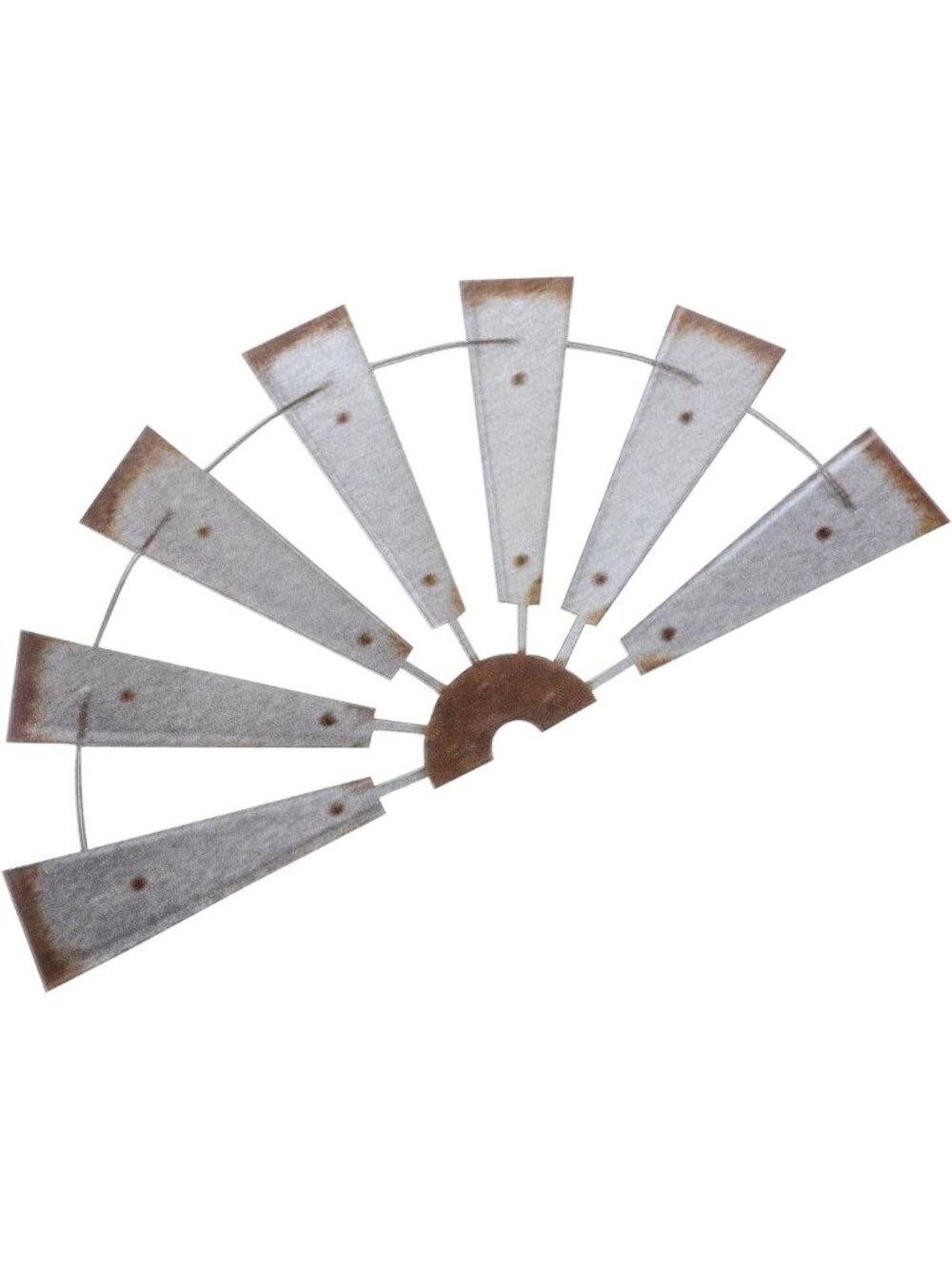 Rustic Metal Windmill Wall Decor | Farmhouse Pendant Art for Living Room
